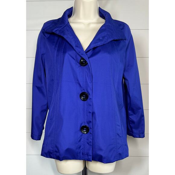 Black Rivet Wind & Rain Jacket - Size Small - Picture 4 of 8